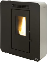 Estufa de pellet canalizable BIO+ 10kw negro